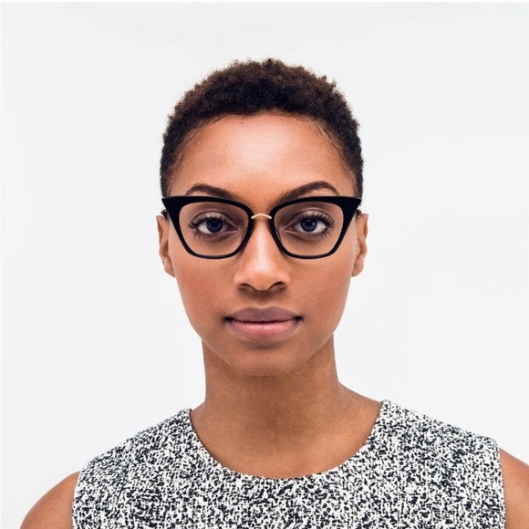 DITA Rebella Eyeglasses Navy Blue Gold Cateye - Picture 2 of 12